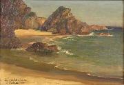 Lionel Walden Rocky Shore, oil painting by Lionel Walden, oil painting